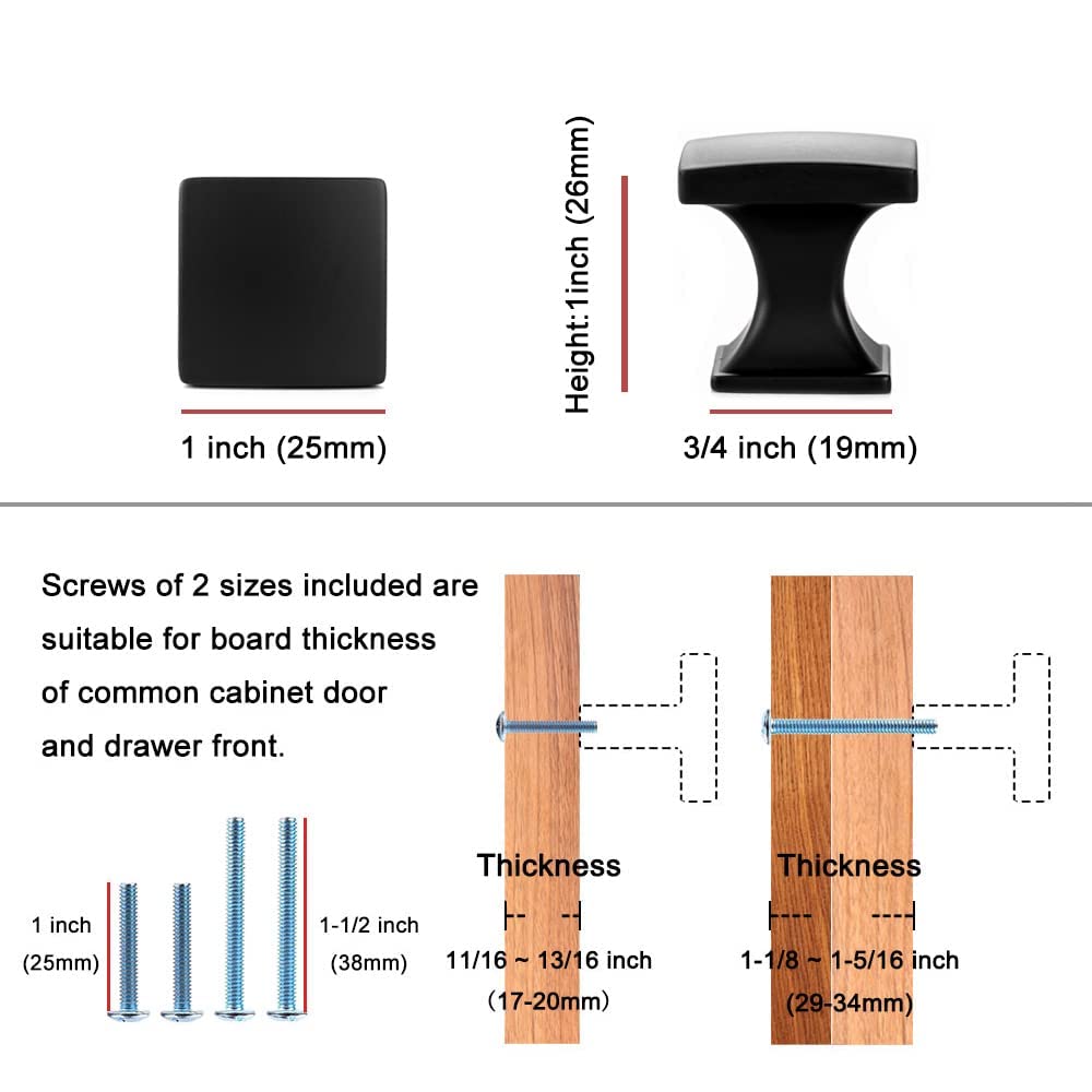 KOOFIZO K09 square knob in cabinet front emphasizes secure rounded edges.
