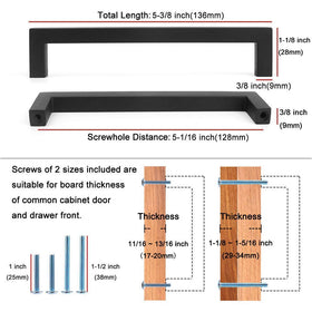 KOOFIZO oil rubbed bronze cabinet pull, 5 inch center-to-center for smooth daily use.