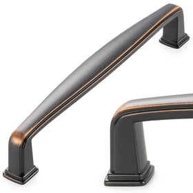 KOOFIZO oil rubbed bronze pulls packaging shown, durable hardware preview