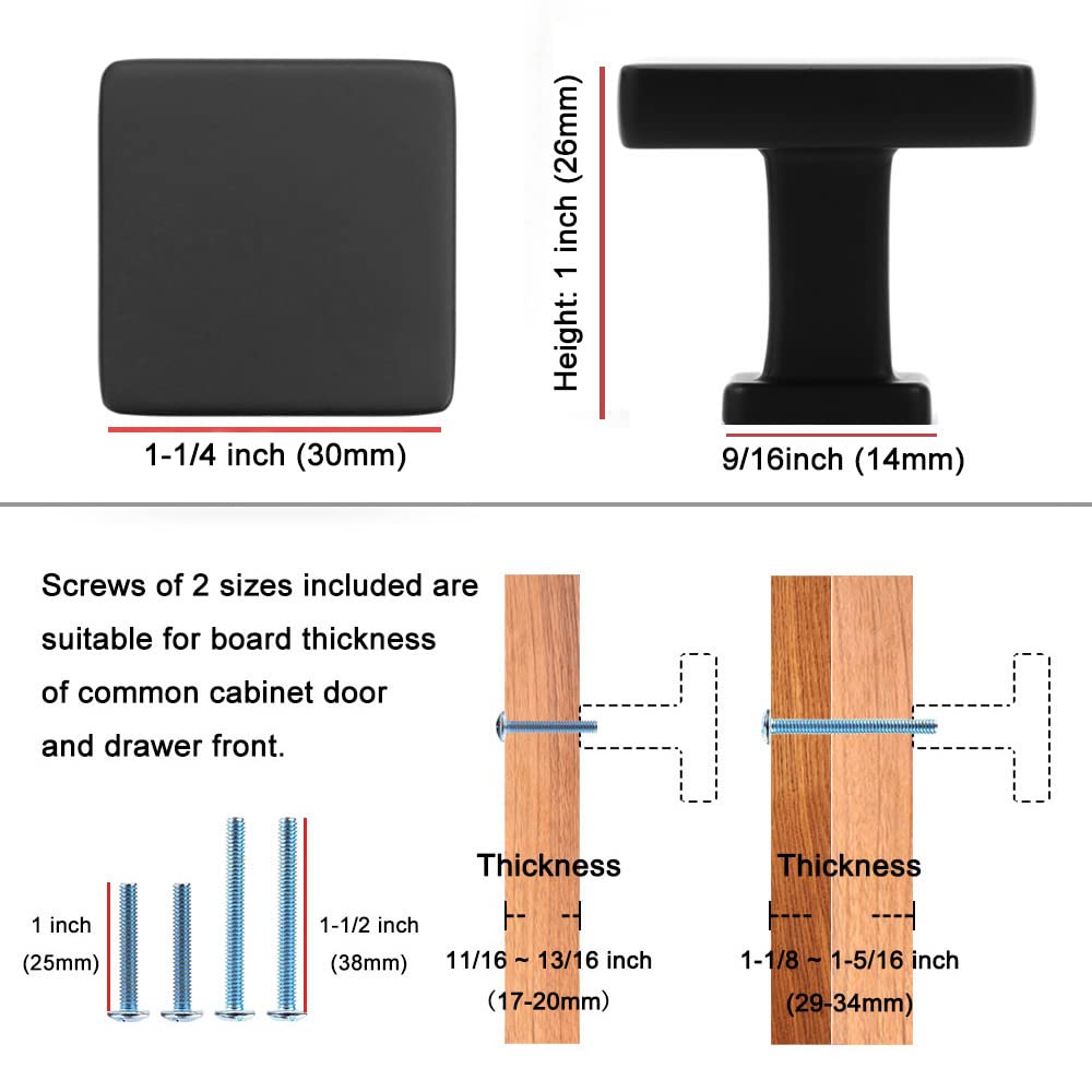 KOOFIZO oil rubbed bronze square knob with rounded corners prevents snags.