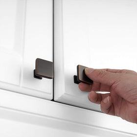 KOOFIZO square cabinet pull fits standard 25mm and 38mm screws.