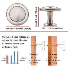 KOOFIZO chrome cabinet knob on kitchen installation for versatile use.