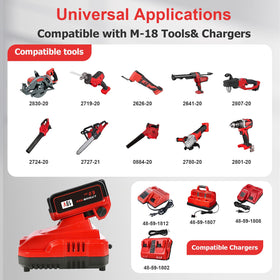 KOOMICY M18 compatibility enables flexible tool use on site.