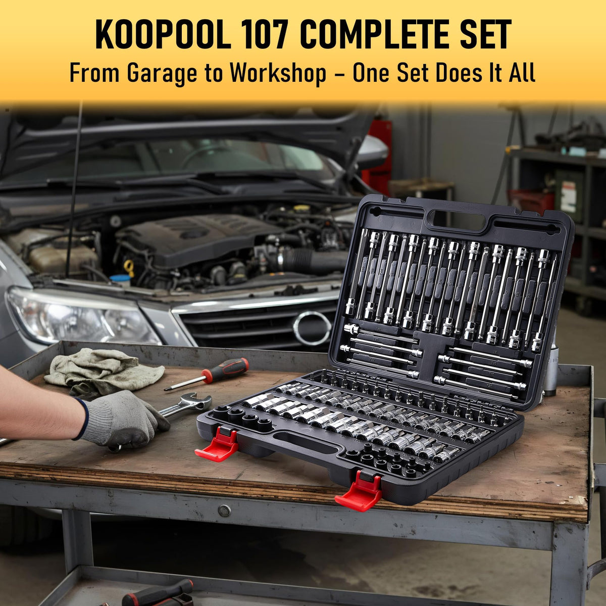 KOOPOOL complete master set designed for professionals and DIY enthusiasts.