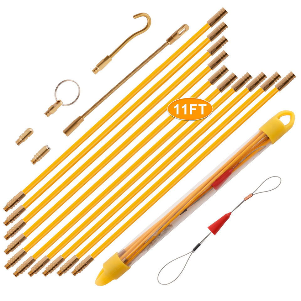KOOTANS 11ft fiberglass rods kit in case, organized storage for easy transport