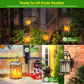 KOOPER lantern with brighter LEDs for vivid, romantic outdoor lighting.
