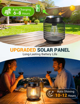 KOOPER durable solar lantern hanging on a porch for cozy outdoor glow