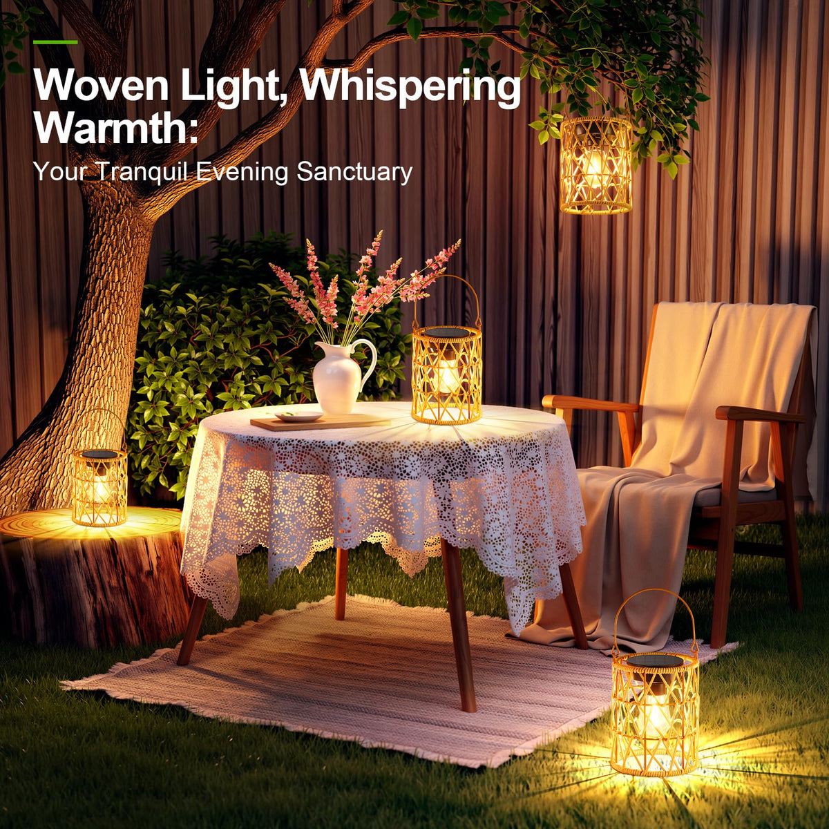 KOOPER easy-to-hang lanterns for porches, trees, and walls