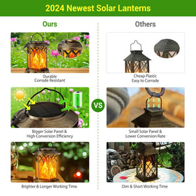 KOOPER easy-install lantern with auto on/off function, no wiring required.