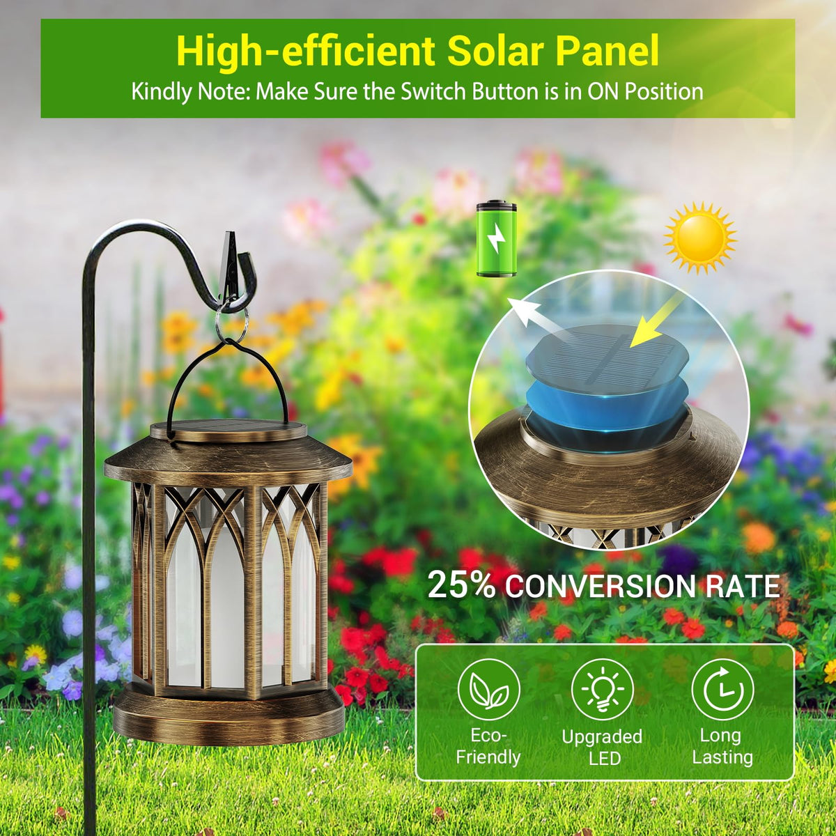 KOOPER versatile hanging or tabletop lantern for flexible outdoor decor.