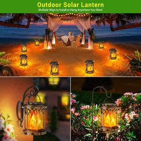KOOPER IP65 waterproof, durable ABS lantern withstands rain and frost.