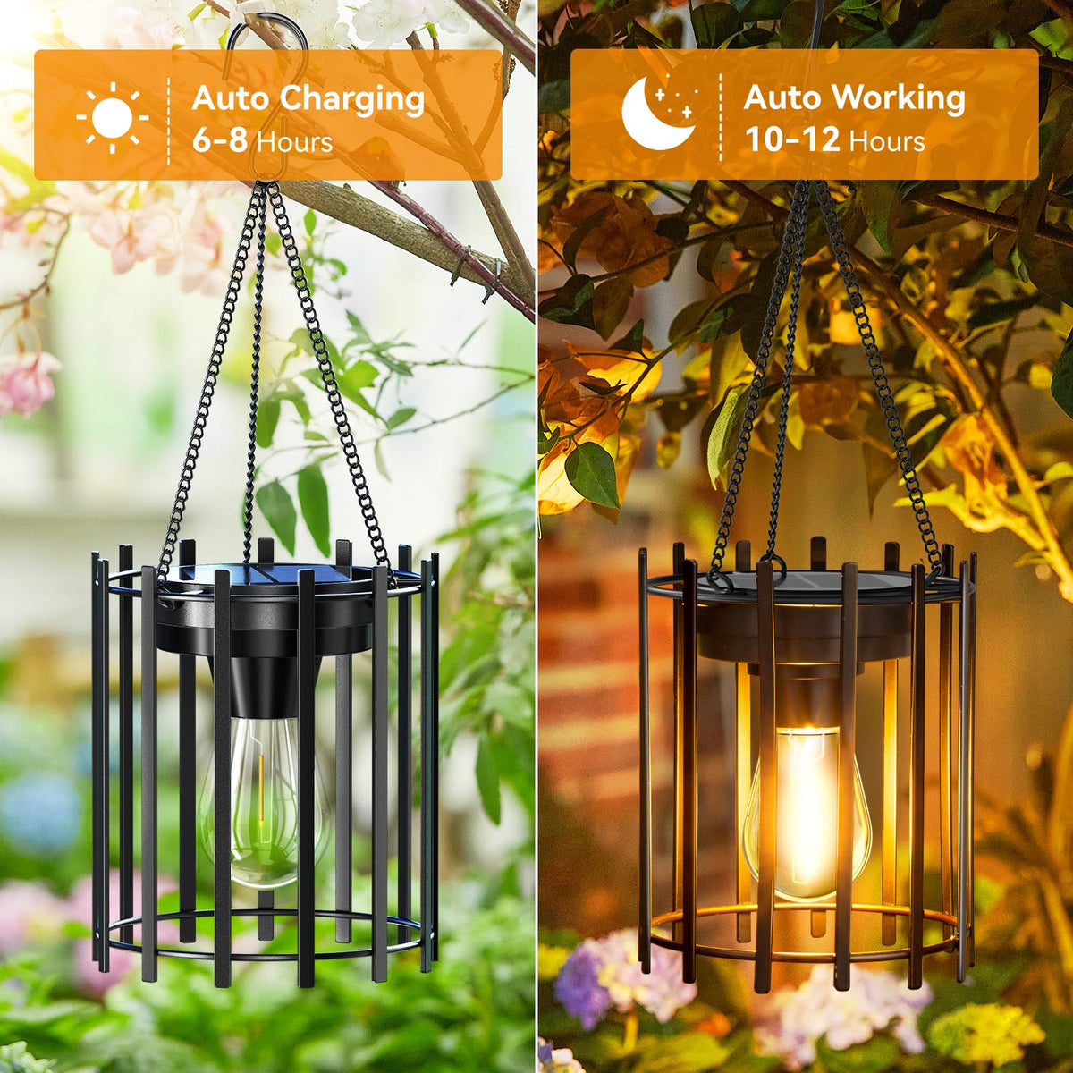 KOOPER ip65 waterproof lantern withstands rain and snow for year-round porch lighting.