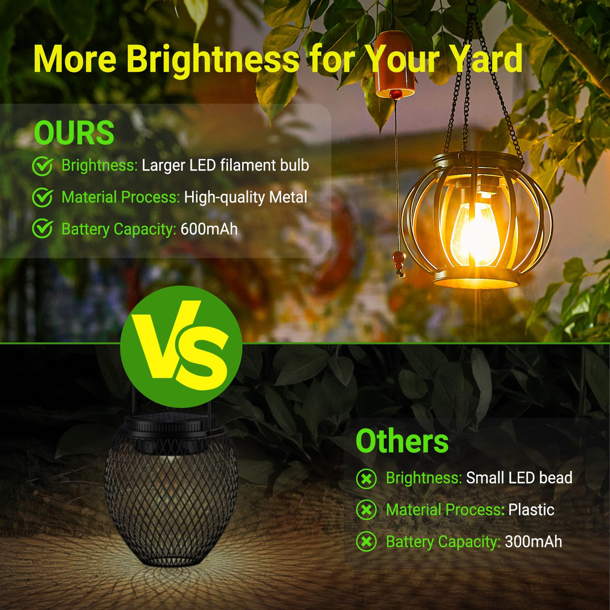 KOOPER lanterns IP65 waterproof resist rain and snow