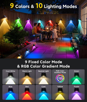KOOPER weatherproof fence lights stand up to rain and weather.