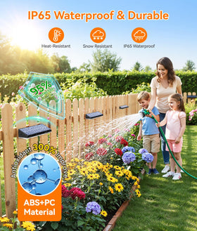 KOOPER solar fence light rapid charging supports quick setup after sunny days.