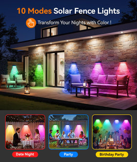 KOOPER solar fence light IP65 waterproof unit withstands rain and snow.
