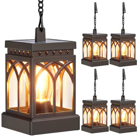 KOOPER solar lantern with bright 3000K light for patios and paths