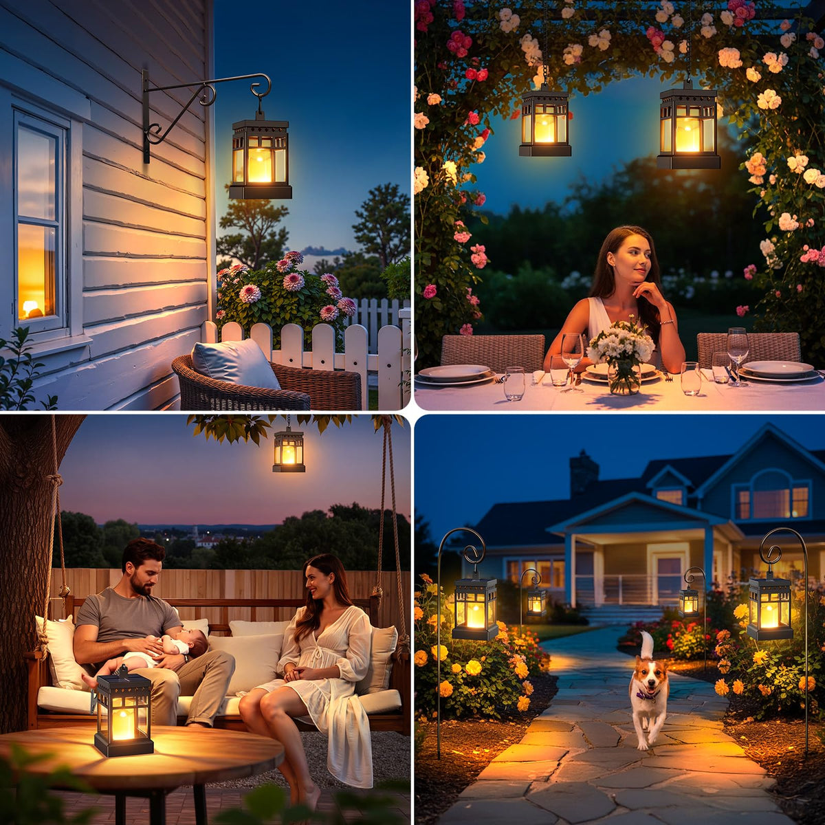 KOOPER outdoor candle lantern creates gentle ambient lighting for gatherings.