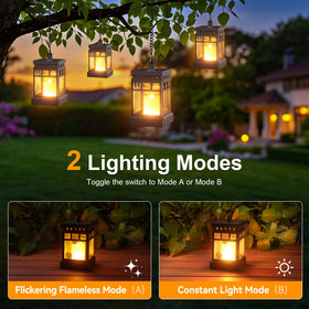 KOOPER lantern offers two modes for flicker or steady light.
