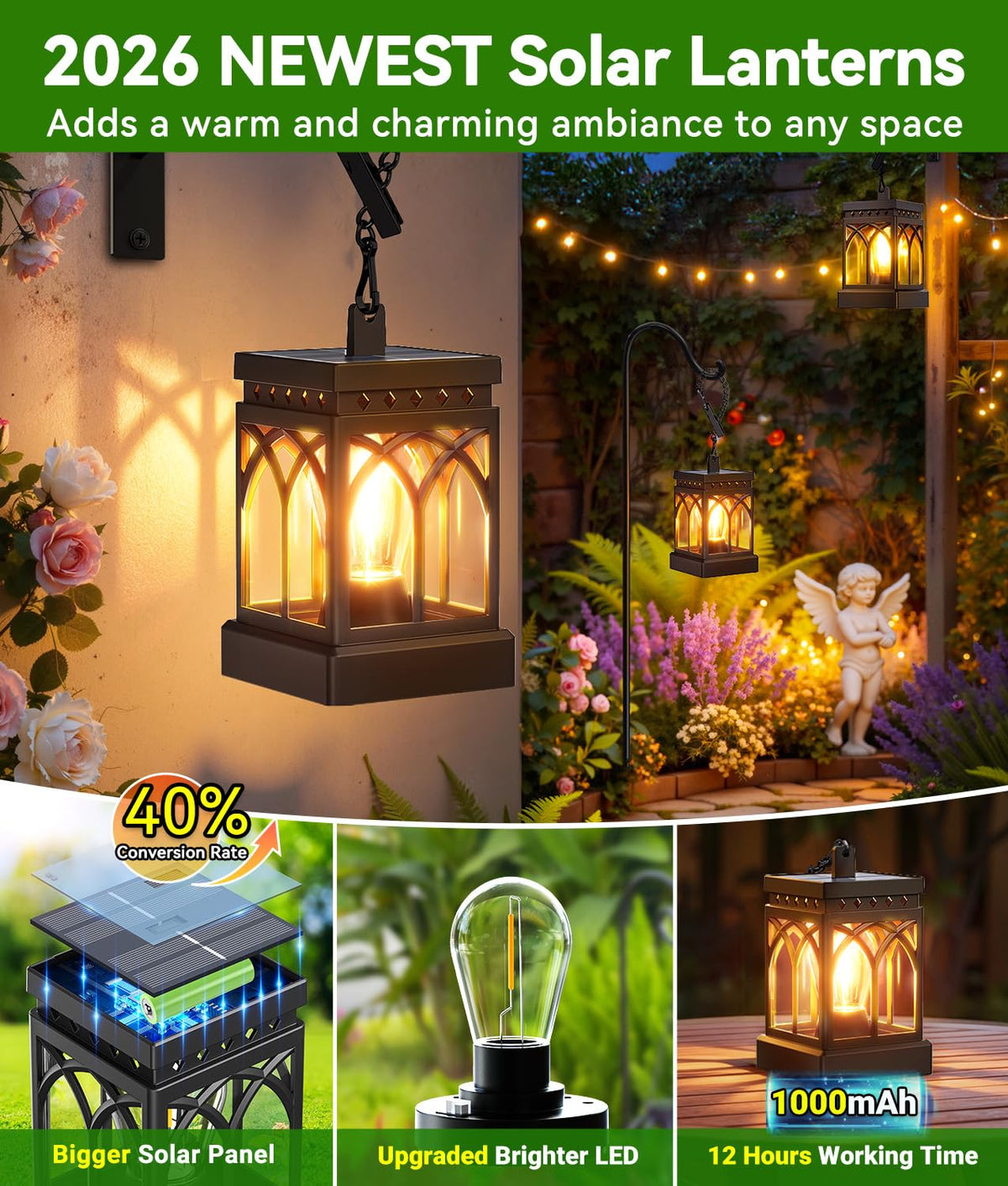 KOOPER IP65 waterproof solar lantern withstands rain and wind
