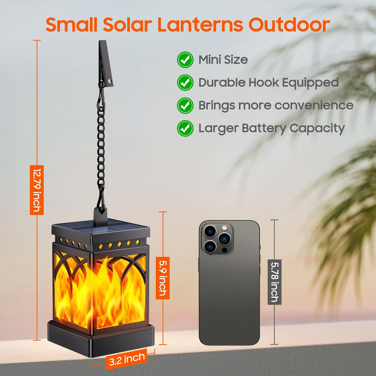 KOOPER lanterns upgraded panel charges faster for longer evenings.