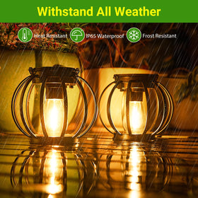 KOOPER lanterns with upgraded solar panel charge quickly in sunlight