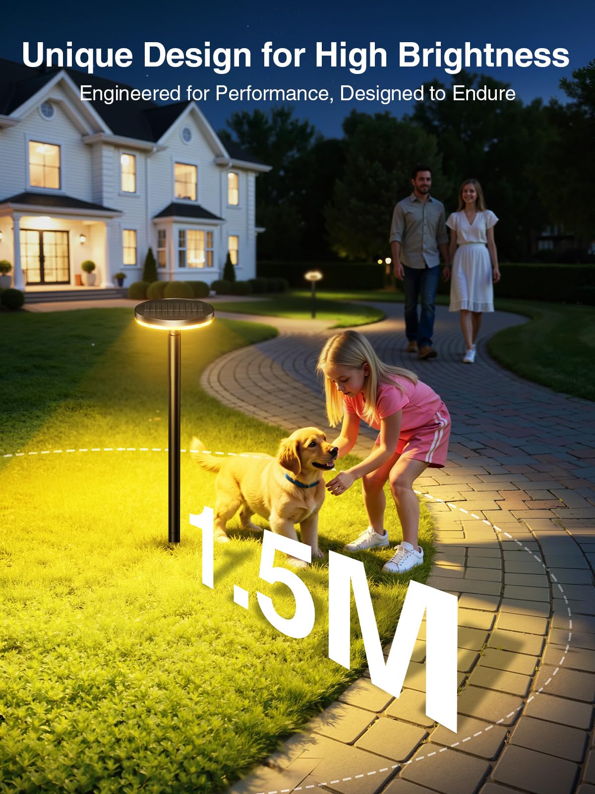 KOOPER sturdy metal poles ensure durability and stable outdoor lighting