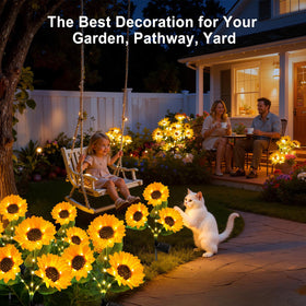 KOOPER solar lights packaging and easy setup with no wiring