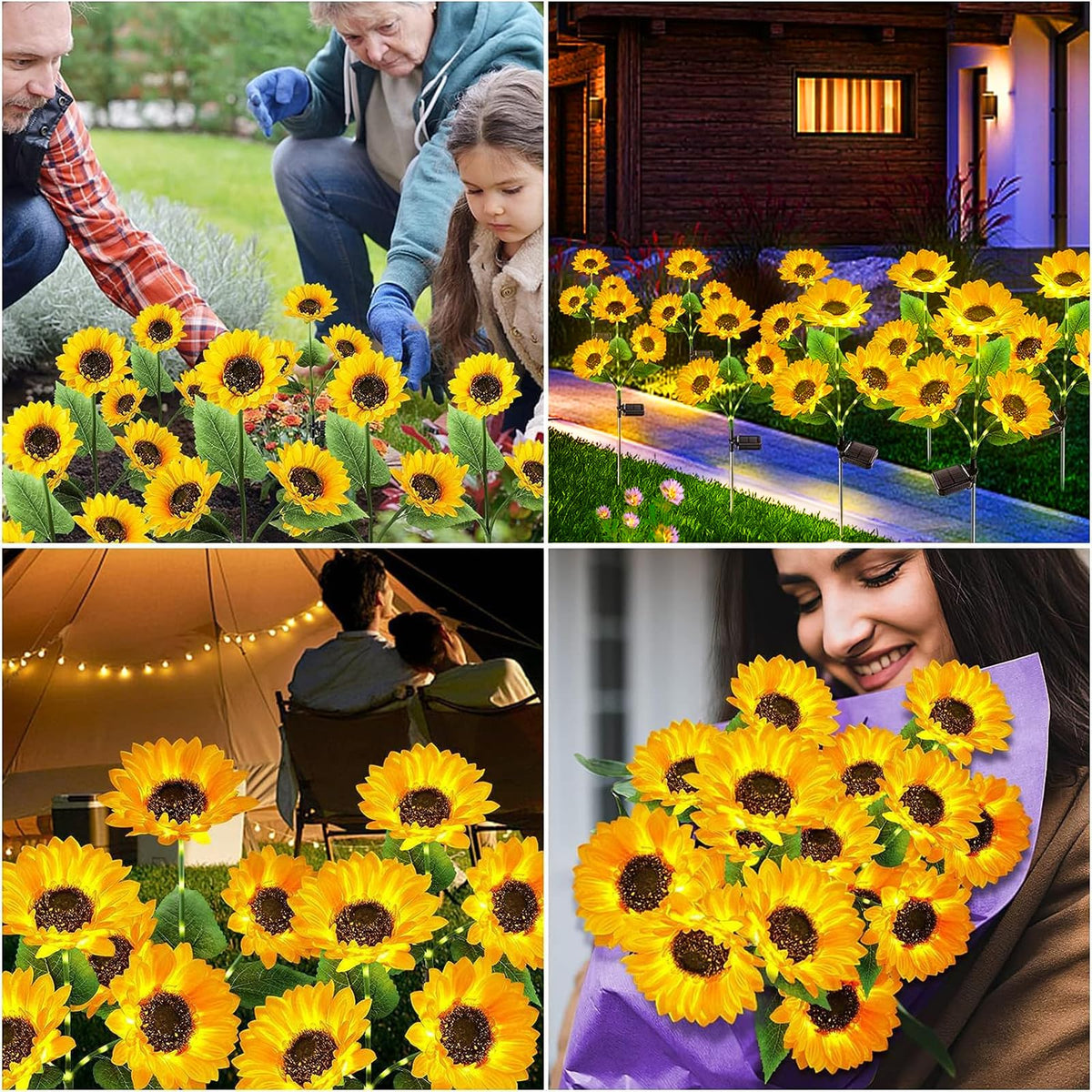 KOOPER silk petals and aluminum poles deliver durable decorative lighting