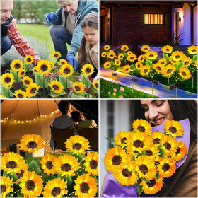 KOOPER silk petals and aluminum poles deliver durable decorative lighting