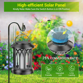 KOOPER table-top lantern adds warm glow to patios and walkways.