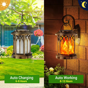 KOOPER lantern with upgraded solar panel and 600mAh battery for longer runtime.