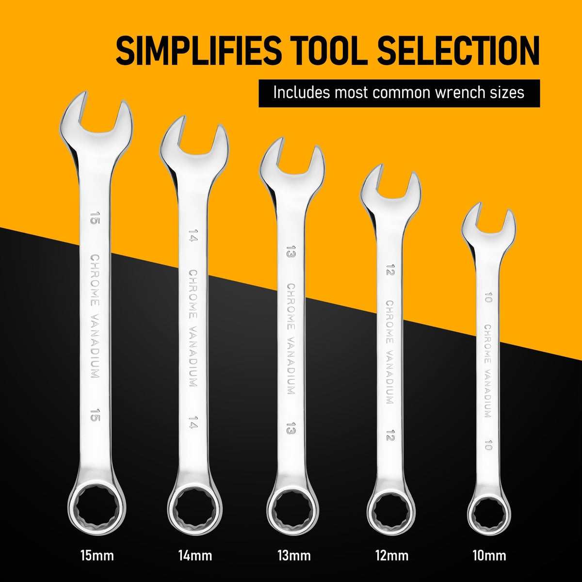 KOOPOOL chrome vanadium steel tools ensure durability and rust resistance