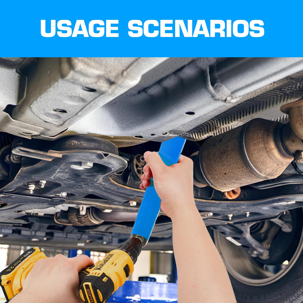 KOOPOOL Offset Extension Wrench includes universal adapters for 1/2, 1/4, 3/8 drives.