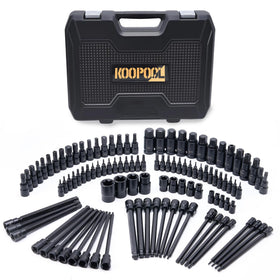 KOOPOOL S2 steel bits close-up highlighting durability and corrosion resistance.