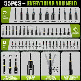 KOOPOOL socket adapters and extensions enabling versatile fastening tasks.