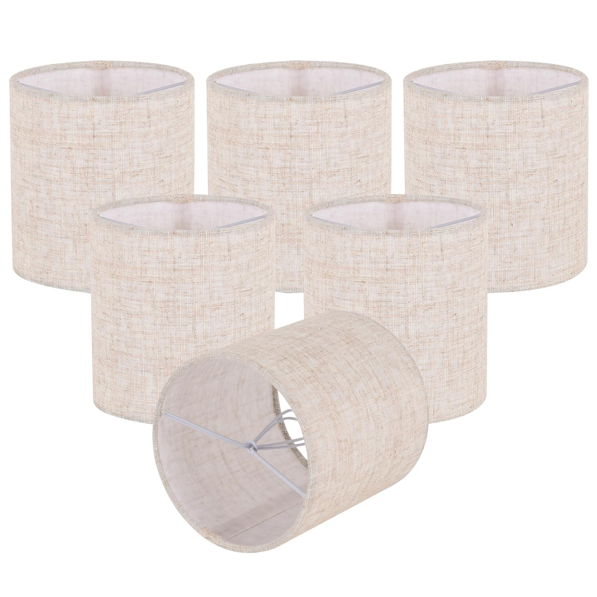 Koorle beige chandelier shades clip-on for soft, inviting illumination