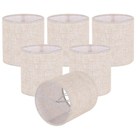Koorle beige chandelier shades clip-on for soft, inviting illumination