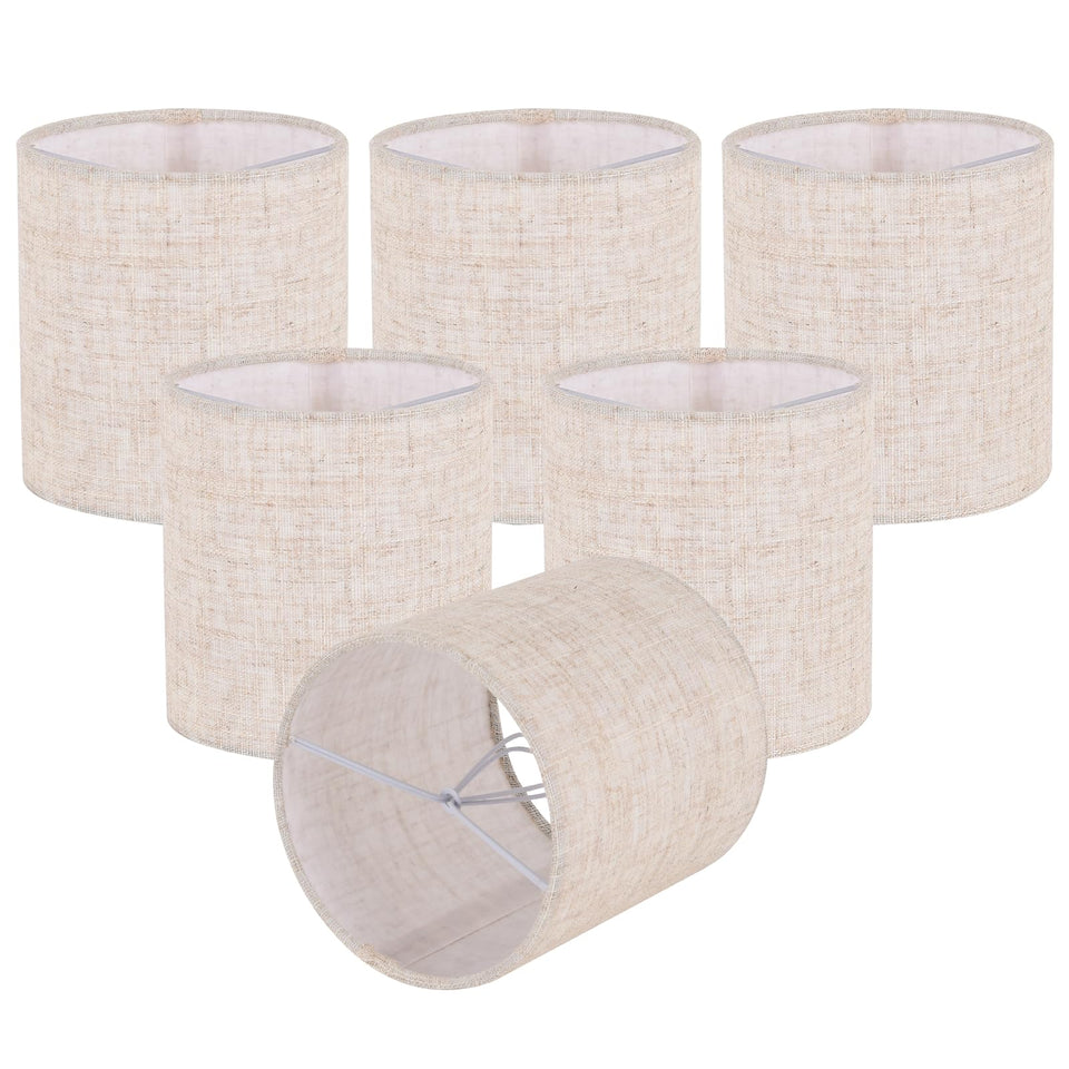 Koorle beige chandelier shades clip-on for soft, inviting illumination