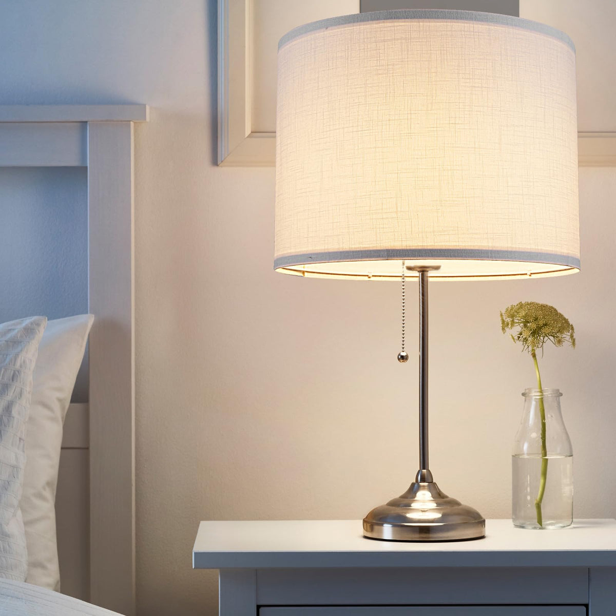 Koorle drum shade sturdy metal frame ensures durable support.