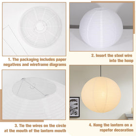 Koorle foldable lampshade assembly step demonstrates quick tool free setup