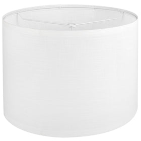 Koorle White Drum Lamp Shade top view, adds a clean, contemporary look to your table lamp.