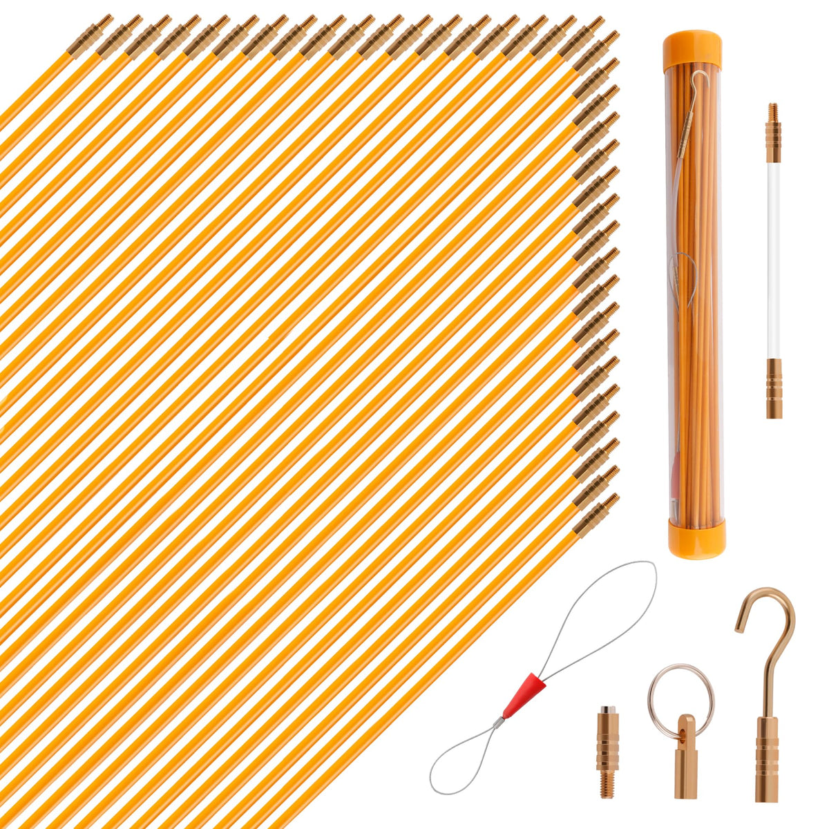 KOOTANS fiberglass rods assembly enables flexible wiring through walls
