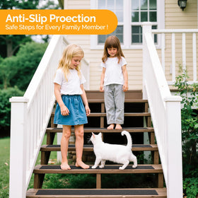 KOOTETA peel-and-stick stair treads leave no residue after installation