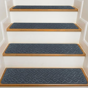 KOOTETA stair treads installation on wood stairs for quick setup and secure footing