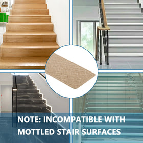 KOOTETA stair treads in neutral colors to match decor.