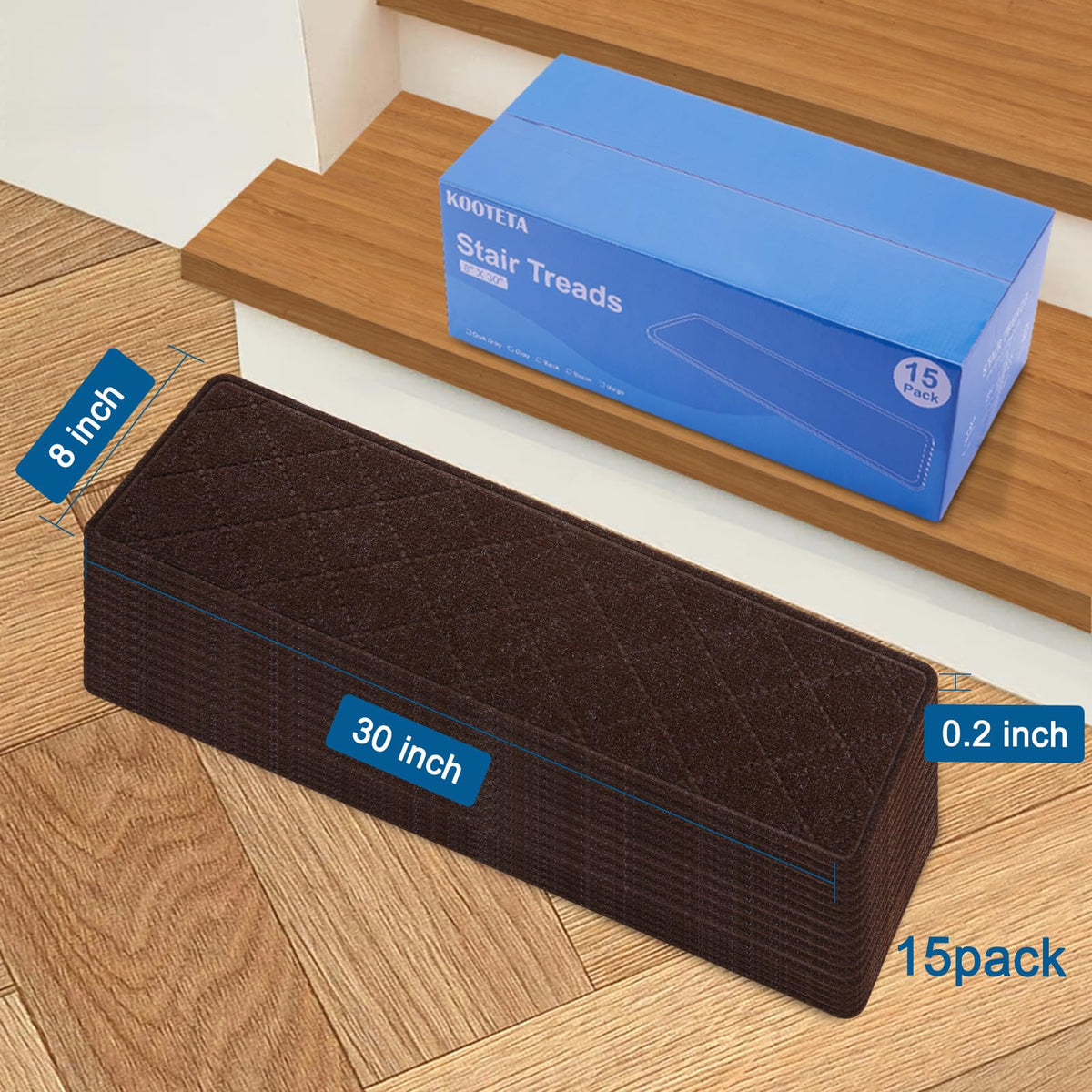 KOOTETA stair treads ideal for kids, elders, and dogs.