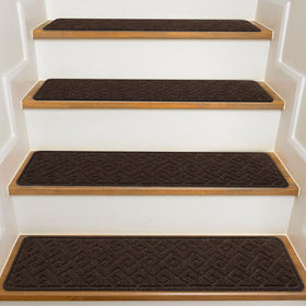 KOOTETA non-slip stair treads for wooden steps provide secure footing on indoor stairs