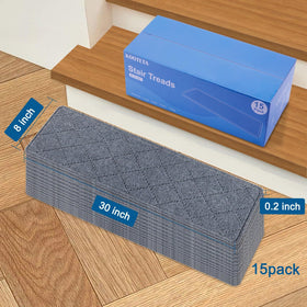 KOOTETA stair treads are washable and easy to clean after spills.