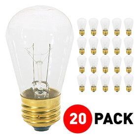 KOR 11S14/C bulb fits E26 sockets for versatile string light setups